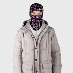 Балаклава 3D Игра в кальмара лого узор - фото 2