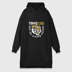 Платье-худи хлопок Tiger - Japan