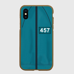 Чехол для iPhone XS Max матовый Форма игрока Игра в кальмара