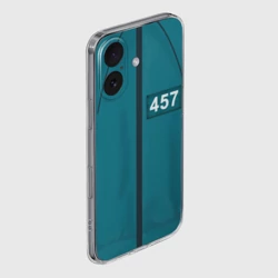 Чехол для iPhone 16 силиконовый с защитой камеры Форма игрока Игра в кальмара - фото 2