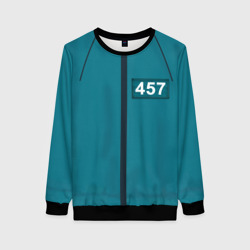 Женский свитшот 3D Форма игрока Игра в кальмара