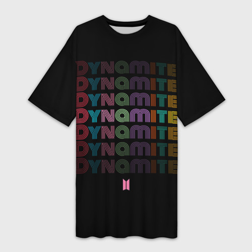 Платье-футболка 3D Dynamite BTS, цвет 3D печать