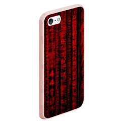Чехол для iPhone 5/5S матовый Красная матрица - фото 2