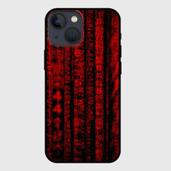 Чехол для iPhone 13 mini Красная матрица