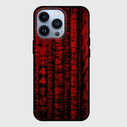 Чехол для iPhone 13 Pro Красная матрица