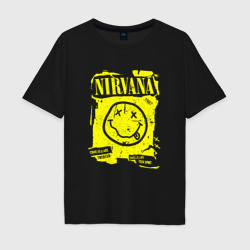 Мужская футболка хлопок Oversize Smells Like Teen Spirit, Nirvana