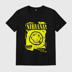 Мужская футболка хлопок Smells Like Teen Spirit, Nirvana