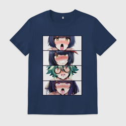 Мужская футболка хлопок Genshin Impact Ahegao face