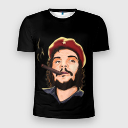 Мужская футболка 3D Slim Че с сигарой