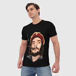 Мужская футболка 3D Че с сигарой - фото 2