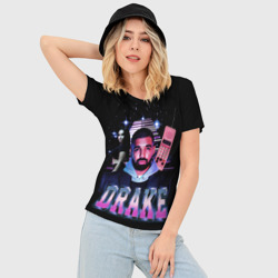 Женская футболка 3D Slim Дрейк Грэм - фото 2