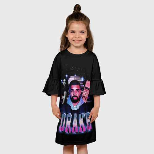 Детское платье 3D Дрейк Грэм, цвет 3D печать - фото 4