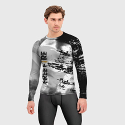 Мужской рашгард 3D Garena free fire Гарена Фри фаер ночной силуэт - фото 2