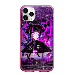 Чехол для iPhone 11 Pro Max матовый Cyberpunk Samurai Anime