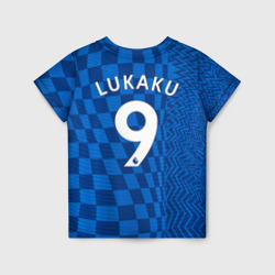 Детская футболка 3D Лукаку Челси форма 2021-2022