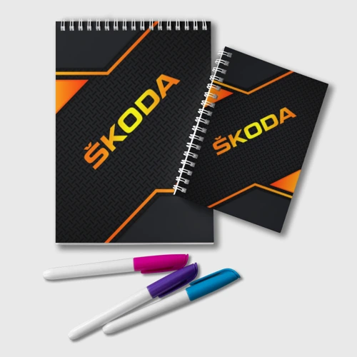 Блокнот Skoda Gold Шкода