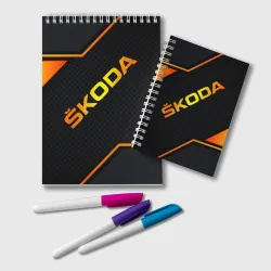 Блокнот Skoda Gold Шкода