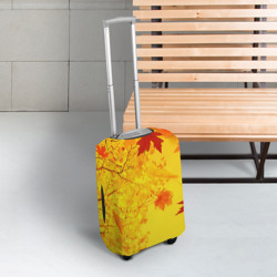 Чехол для чемодана 3D Осенние цвета золотая осень - фото 2