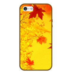 Чехол для iPhone 5/5S матовый Осенние цвета золотая осень