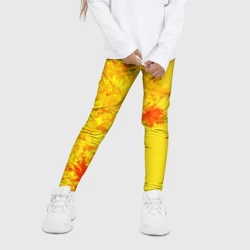 Детские леггинсы 3D Осенние цвета золотая осень - фото 2