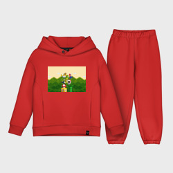 Детский костюм хлопок Oversize Mario Coins
