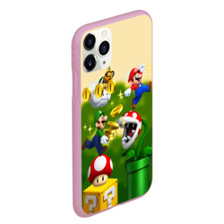 Чехол для iPhone 11 Pro Max матовый Mario Coins - фото 2