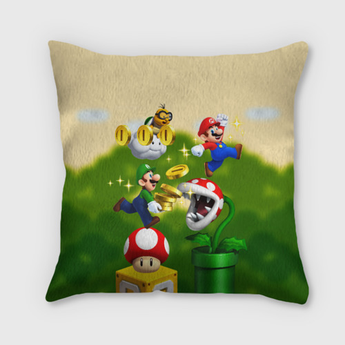 Подушка 3D Mario Coins