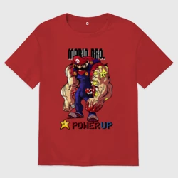 Мужская футболка хлопок Oversize Big Mario