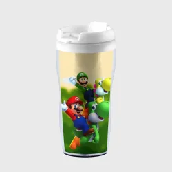 Термокружка-непроливайка Mario - Luigi - Yoshi