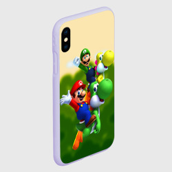 Чехол для iPhone XS Max матовый Mario - Luigi - Yoshi - фото 2