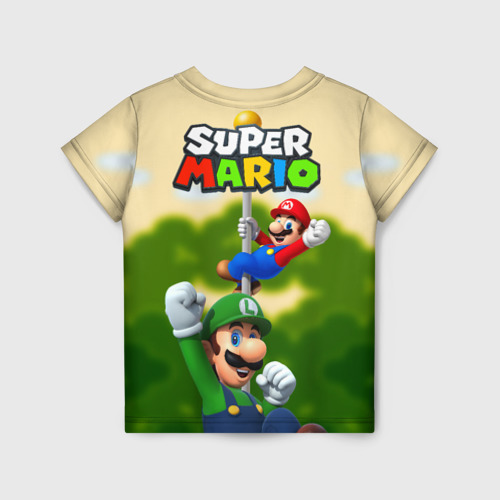 Детская футболка 3D Mario - Luigi - Yoshi, цвет 3D печать - фото 2