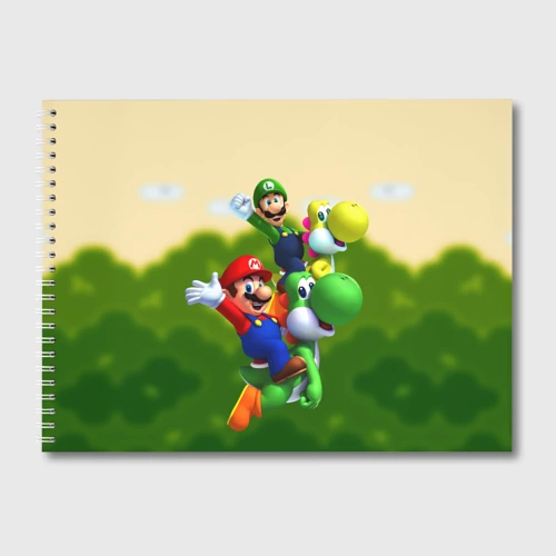 Альбом для рисования Mario - Luigi - Yoshi
