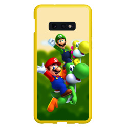 Чехол для Samsung S10E Mario - Luigi - Yoshi