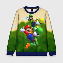 Детский свитшот 3D Mario - Luigi - Yoshi