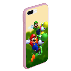 Чехол для iPhone 7Plus/8 Plus матовый Mario - Luigi - Yoshi - фото 2