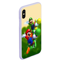 Чехол для iPhone XS Max матовый Mario - Luigi - Yoshi - фото 2