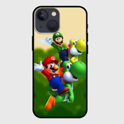 Чехол для iPhone 13 mini Mario - Luigi - Yoshi