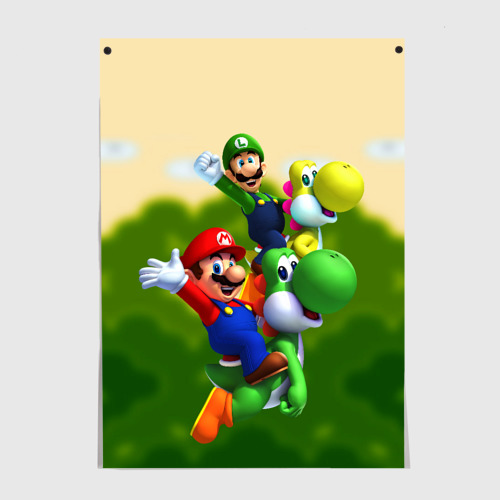 Постер Mario - Luigi - Yoshi