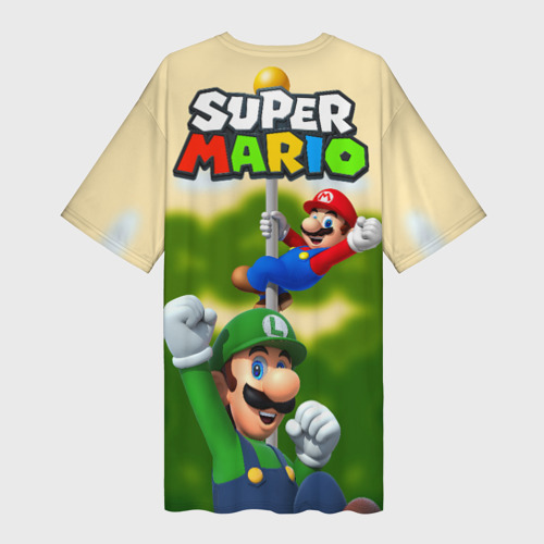 Платье-футболка 3D Mario - Luigi - Yoshi, цвет 3D печать - фото 2