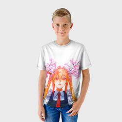 Детская футболка 3D Горничная Мисс Кобаяши расцветает Тору - фото 2