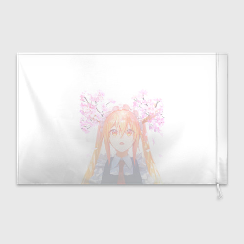 Флаг 3D Горничная Мисс Кобаяши расцветает Тору - фото 2