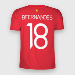 Мужская футболка 3D Slim Бруну Фернандеш форма Манчестер Юнайтед 2021-2022