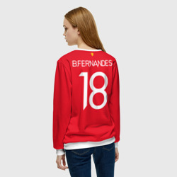Женский свитшот 3D Бруну Фернандеш форма Манчестер Юнайтед 2021-2022 - фото 2