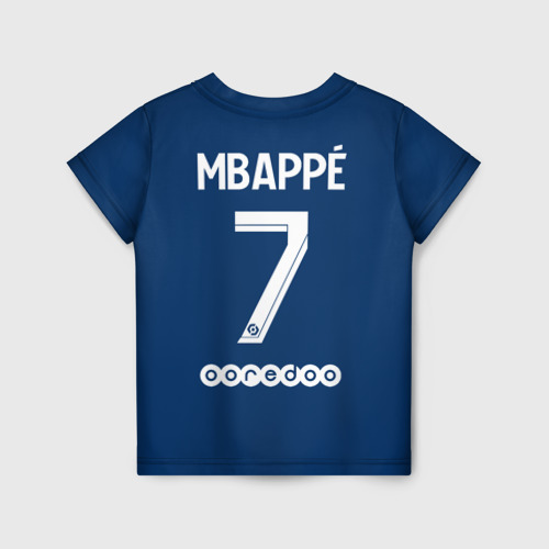 Детская футболка 3D Мбаппе ПСЖ форма 2021/2022, цвет 3D печать - фото 2