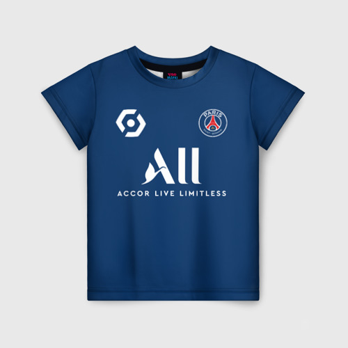 Детская футболка 3D Мбаппе ПСЖ форма 2021-2022