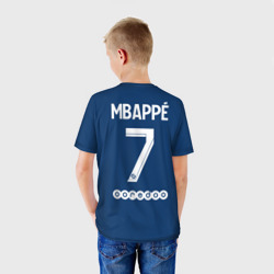 Детская футболка 3D Мбаппе ПСЖ форма 2021-2022 - фото 2