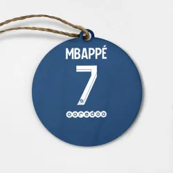Деревянная игрушка круг Мбаппе ПСЖ форма 2021-2022