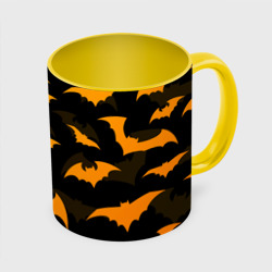 Кружка с полной запечаткой Летучие мыши ночь хеллоуин halloween night bats