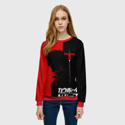 Женский свитшот 3D Ковбой Бибоп с сигаретой - фото 2