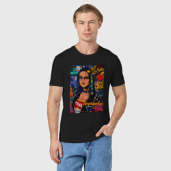 Мужская футболка хлопок Мона Лиза Совремменная 21 века - фото 2